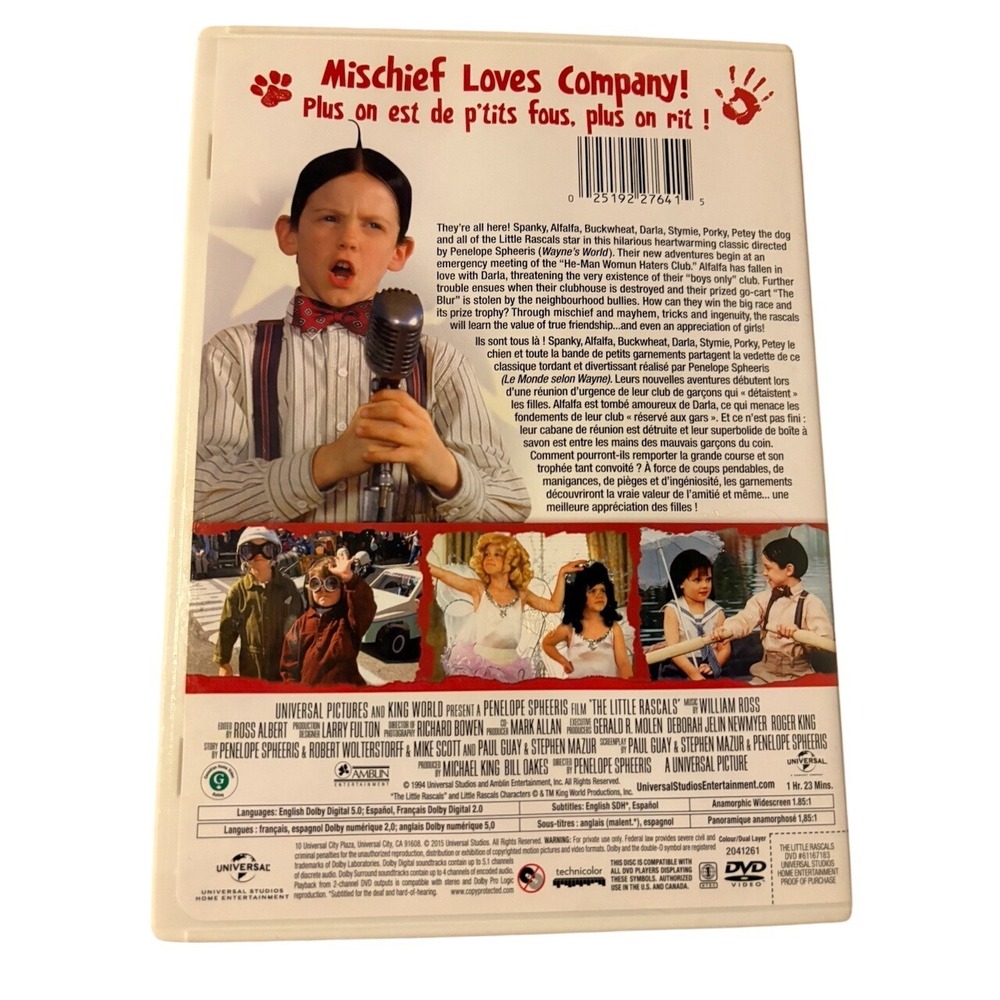 The Little Rascals DVD 1994 Family Comedy Movie Universal Pictures Widescreen - Picture 2 of 3